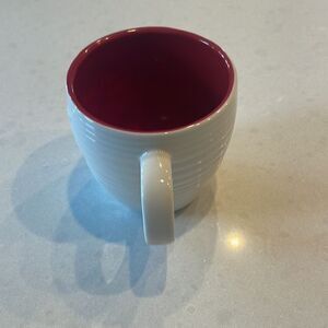 Starbucks holly leaf coffee cup hand painted. 2010, excellent condition, fun cup